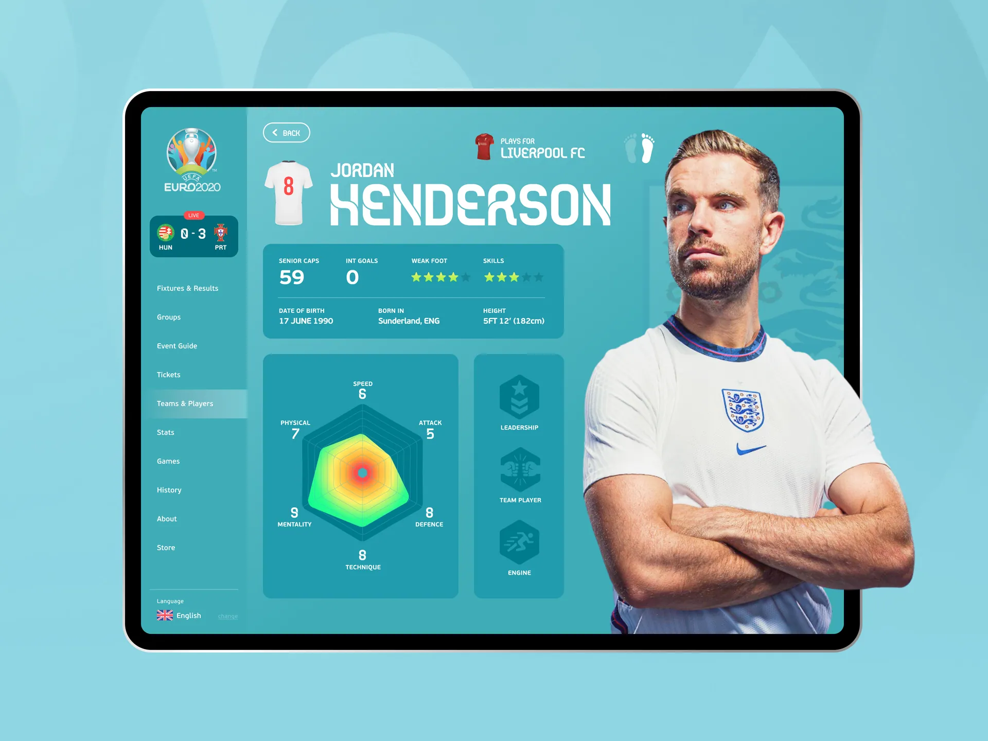 Euro 2020 — Tournament App