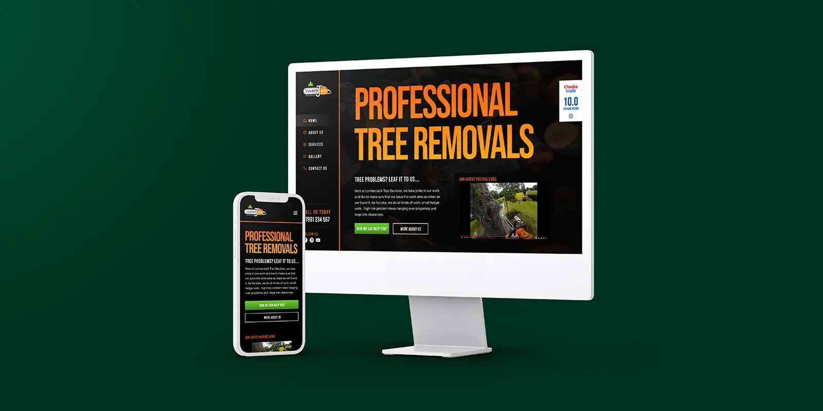 LumberJack Tree Services — Website